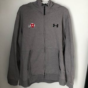 Grey University of Utah Zip-Up Jacket